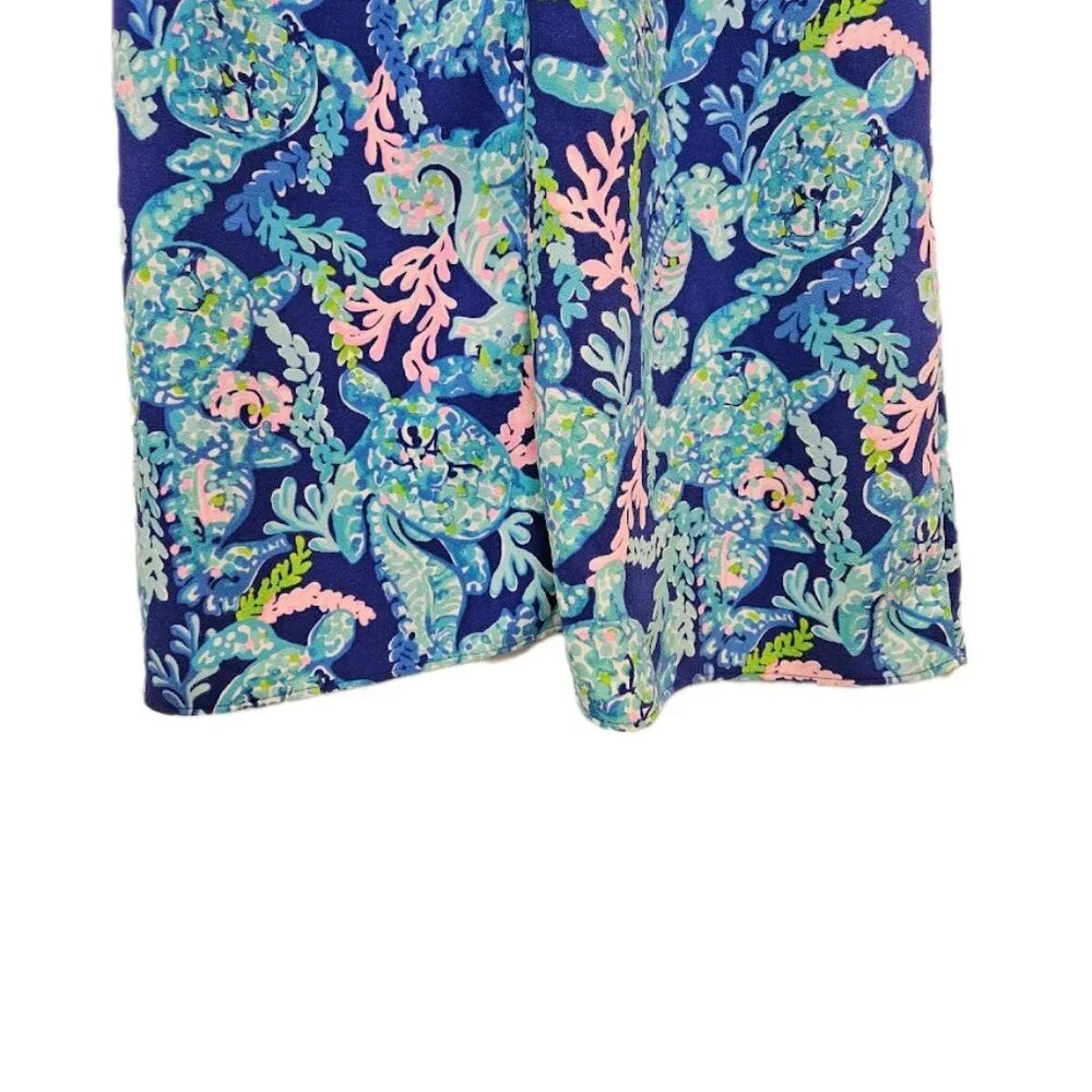 Lilly Pulitzer Blue and Pink Sleeveless Jane Dress - Picture 9 of 12